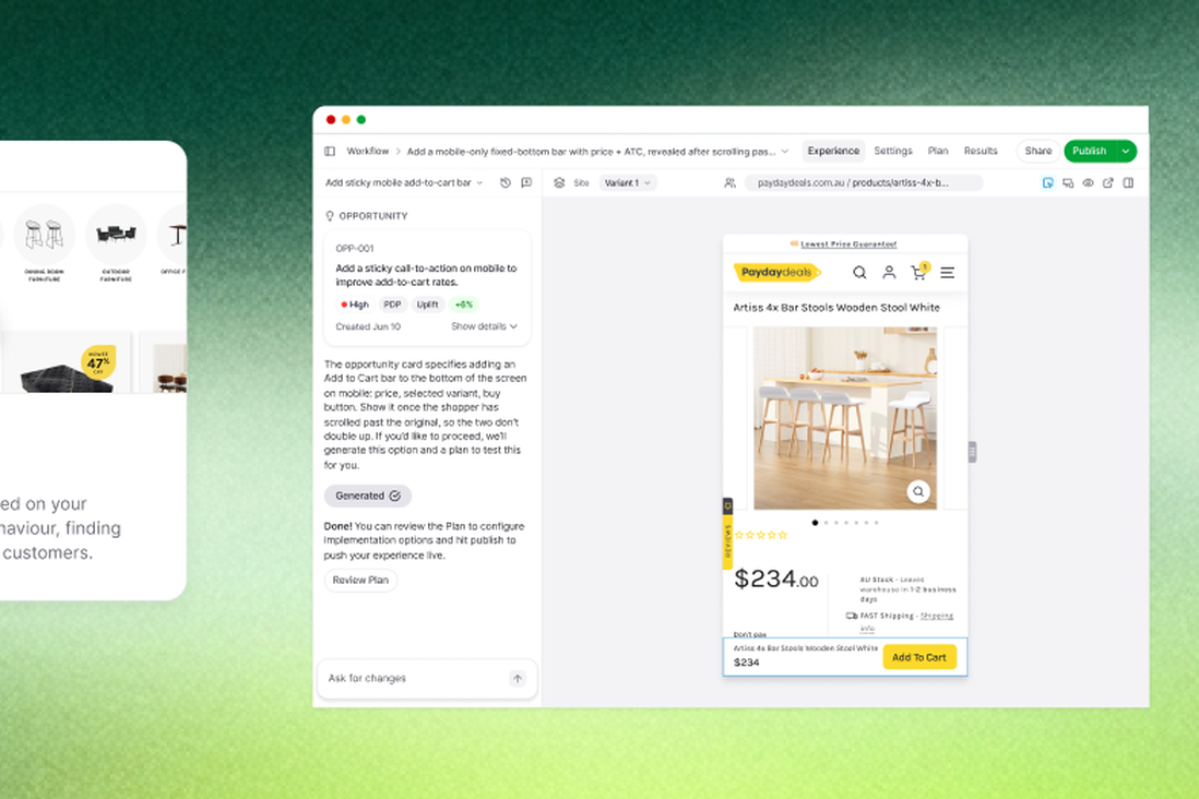 The Chkout interface finding friction and building a tested experience
